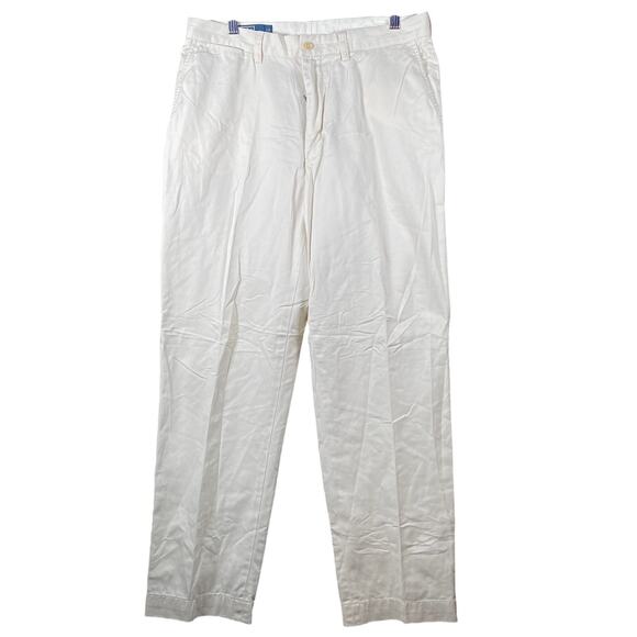 Polo Ralph Lauren Pants Tan Prospect 100% Cotton Straight Chino 34x30 - Picture 1 of 11